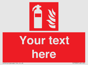 Custom Fire extinguisher Sign
